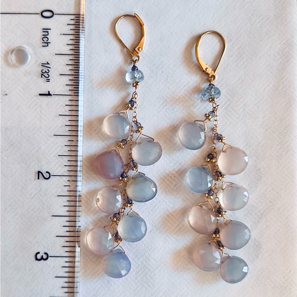 14K YELLOW GOLD HANDMADE LEVERBACK EARRINGS
